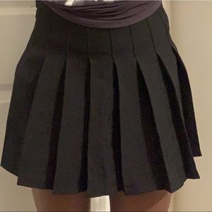 Black Pleated Skirt